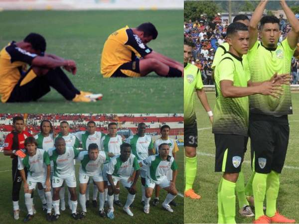 Estos son los últimos equipos que descendieron en la Primera División de Honduras. Lobos UPNFM o Vida se unirán a la lista