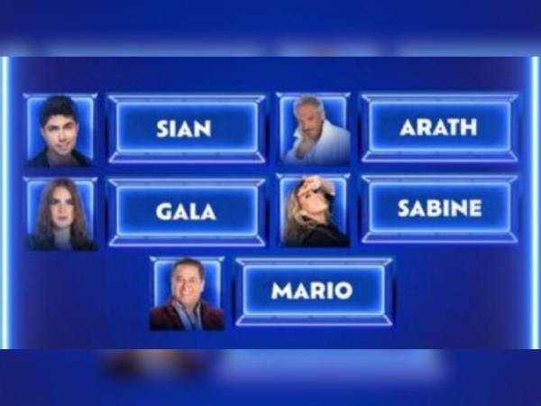 Ellos eran los cinco nominados para la eliminación del domingo 25 de agosto.