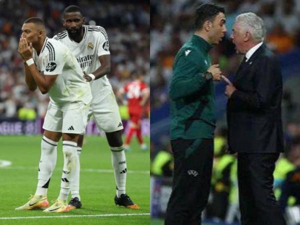 NO SE VIO: Mbappé celebró como una leyenda del Real Madrid, Ancelotti tuvo una bronca con árbitro del partido y el MVP del primer juego de los merengues en Champions League.