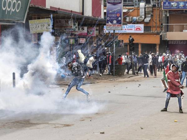 Protestas antigubernamentales en Nairobi.