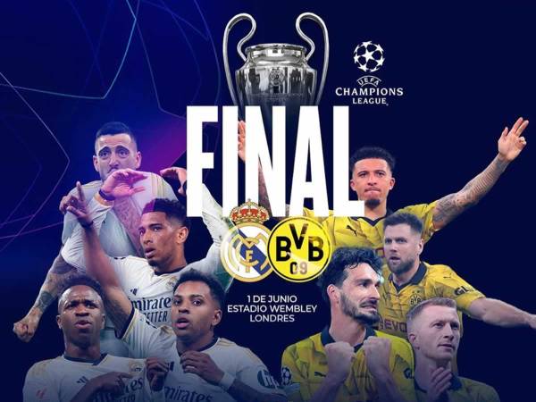 Real Madrid y Borussia Dortmund se enfrentarán por la final de la UEFA Champions League.