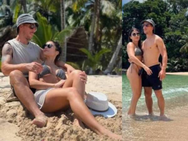 El jugador del Olimpia se ha ido a las playas de Tela para disfrutar con su pareja, Rocío Pérez. Ambos han compartido imágenes en las redes sociales