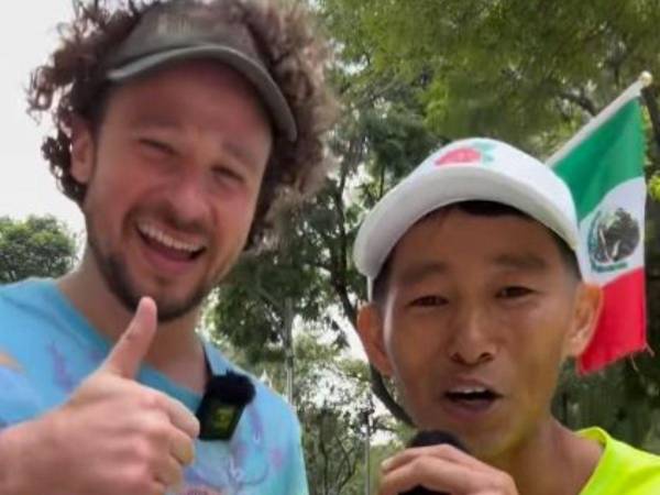 Shin Fujiyama compartió unas breves imágenes de su carrera junto a Luisito Comunica.