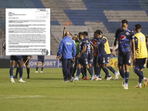 La Comisión de Disciplina le ha impuesto dos partidos de castigo al jugador del Motagua, Carlos Meléndez.