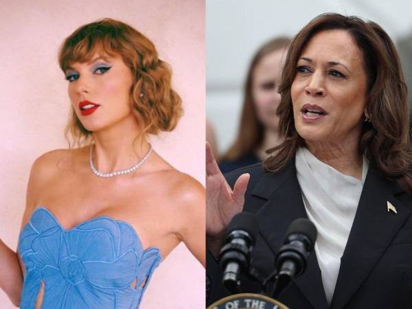 Taylor Swift anuncia que votará por Kamala Harris