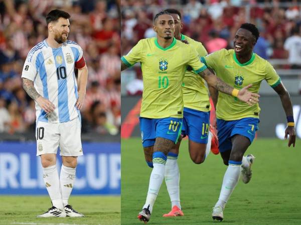 Argentina cayó ante Paraguay y Brasil empató ante Venezuela en las eliminatorias.