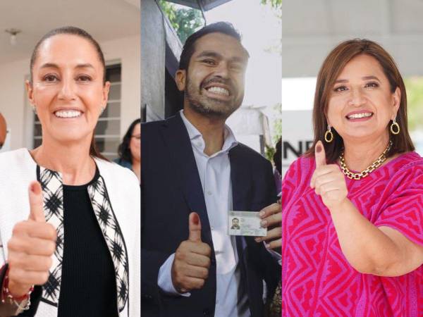 Claudia Sheinbaum, Jorge Álvarez Máynez y Xóchitl Gálvez votaron en la Ciudad de México.