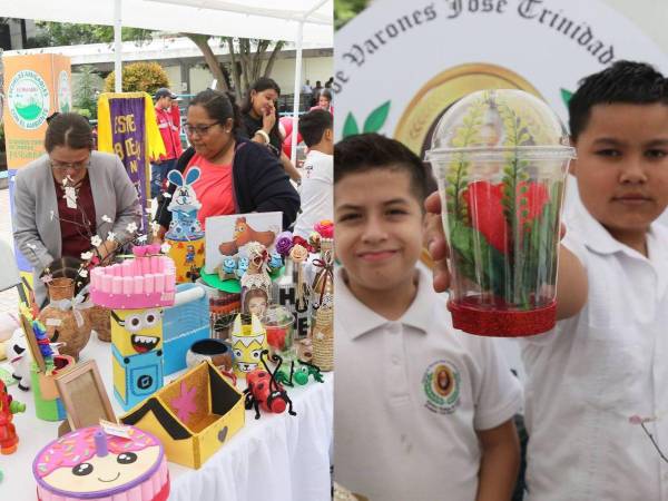 Con conciencia ambiental, dedicación y compromiso por cada una de sus figuras y manualidades elaboradas con materiales de reciclaje, los estudiantes de las escuelas que forman parte del proyecto de Escuelas Amigables con el Ambiente (EEA) 2024, impulsado por Diario EL HERALDO, participan este sábado -13 de julio- en la Feria de Reciclaje, actividad que se desarrolla en el Parque Central de Tegucigalpa, capital de Honduras. A continuación las imágenes.