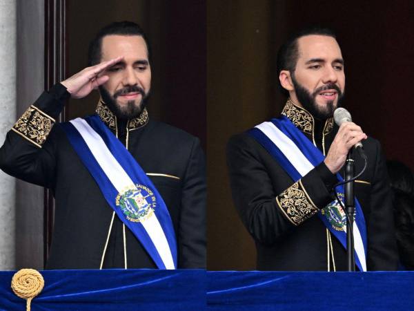 De la mano de su esposa, Gabriela Rodríguez, y con un estilo innovador y revolucionario, el presidente de El Salvador electo por segunda vez, Nayib Bukele, llegó a su toma de posesión en el Palacio Nacional, en el centro histórico de San Salvador. Aquí las imágenes.