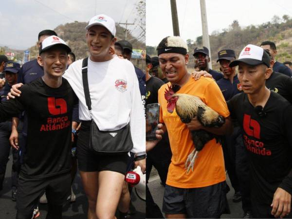 El influencer japonés Shin Fujiyama se aproxima cada vez más la meta de llegar a la Universidad Nacional Autónoma de Hon duras (UNAH) para completar su recorrido de 250 kilómetros. En el camino, otros generadores de contenido se han sumado a la carrera. Aquí te los mostramos.