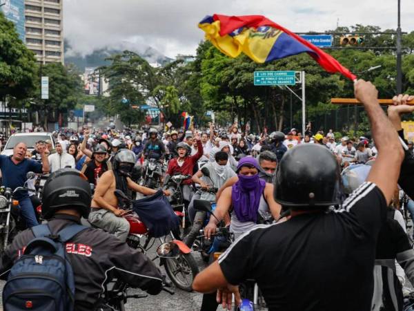 Las protestas en Venezuela se tornaron violentas tras los resultados de las elecciones.