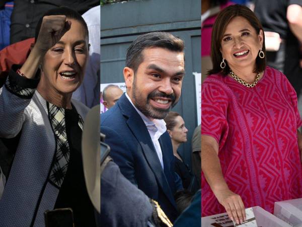 Los tres aspirantes presidenciales llegaron muy temprano este domingo 2 de junio a las casillas para ejercer su voto en las elecciones en México.