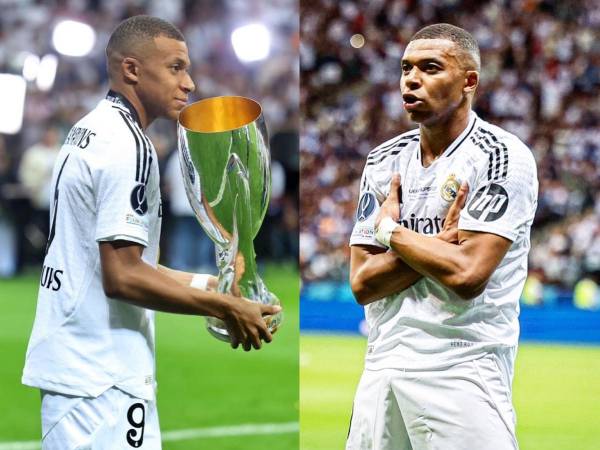 Kylian Mbappé conquistó la Supercopa de Europa con Real Madrid.