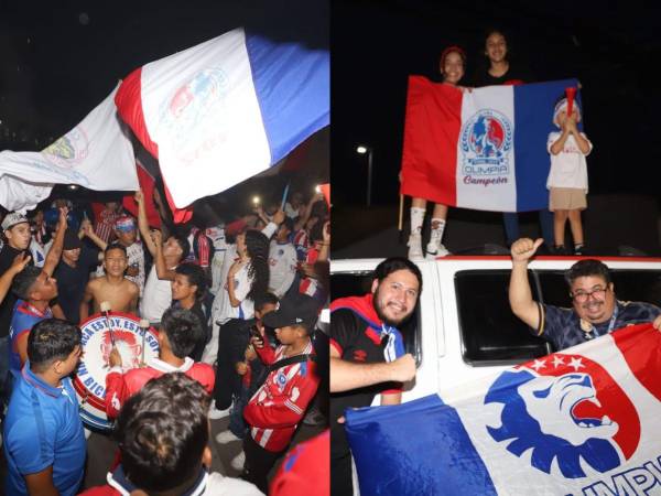 La noche de este sábado, las calles de la capital se pintaron de los colores que representan el triunfo del Olimpia; rojo, azul y blanco. El equipo merengue se proclamó tetracampeón del torneo de Clausura 2023/2024 y se lleva sus vitrinas, la copa número 38 para su historia en el fútbol hondureño. Aquí las imágenes de las celebración de la afición.