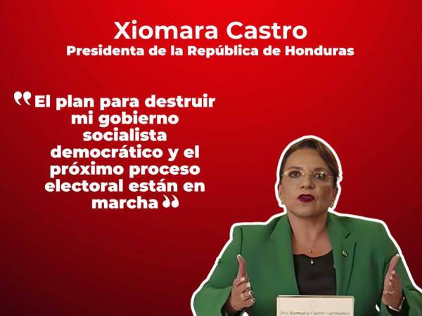 La presidenta Xiomara Castro aseguró que hay un plan para destruir su gobierno y dar un golpe de Estados tras la divulgación del narcovideo de su cuñado, Carlos Zelaya, en una reunión con narcotraficantes.