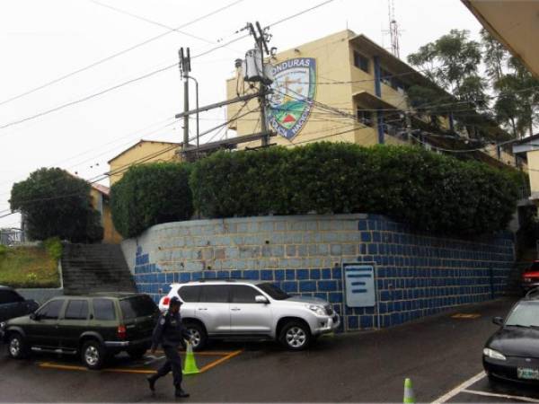 Cuartel general de la Policía Nacional en el barrio Casamata de Tegucigalpa.