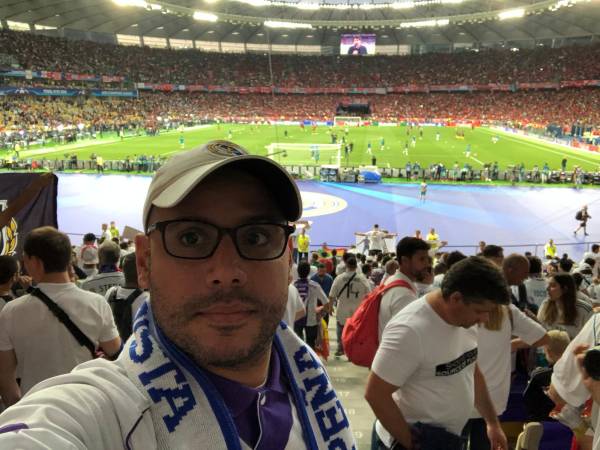 Ramiro Ocasio, presidente de la peña del Real Madrid en Honduras.