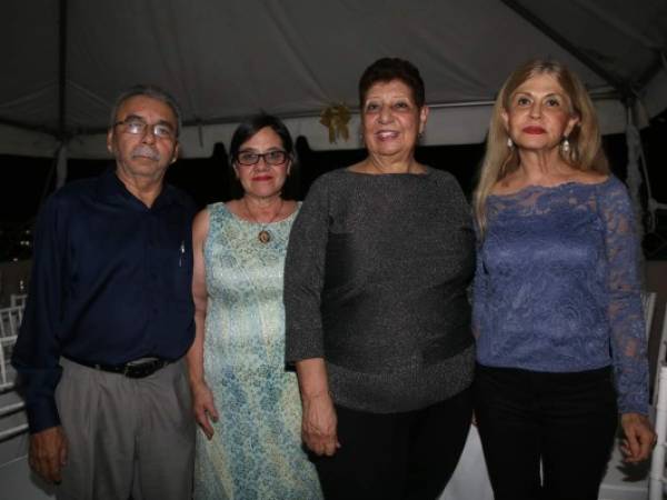 Víctor Flores, Josefina Enamorado, Anny Sahury Varela y Silvia Wiemer. Crédito: EL HERALDO/Jimmy Argueta