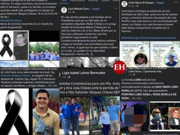 En redes sociales los familiares se mostraban apesaras por los fallecidos y a la vez exigían justicia por las multiples muertes.