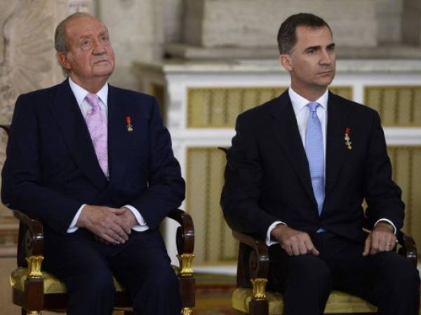 Ceremonia de abdicación del rey Juan Carlos de España. (Foto: AFP)