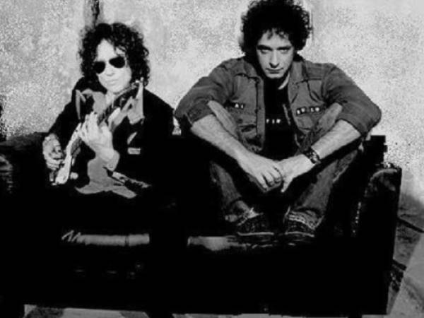 Enrique bunbury y su amigo Gustavo Cerati.