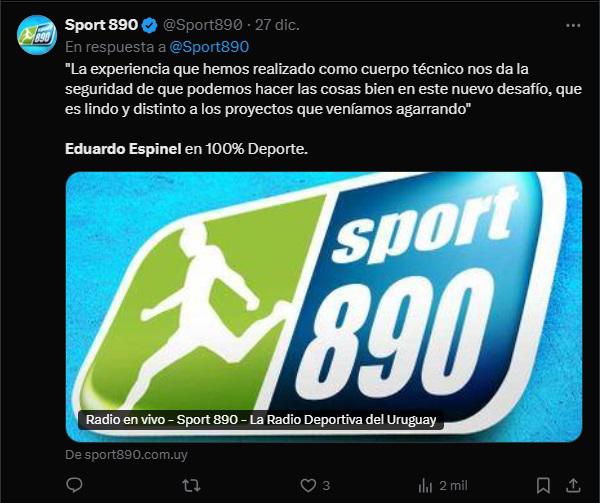 Lo que dicen los medios internacionales sobre Eduardo Espinel, nuevo técnico del Olimpia