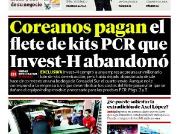 Coreanos pagan el flete de kits PCR que Invest-H abandonó