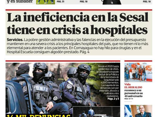 La ineficiencia en la Sesal tiene en crisis a hospitales