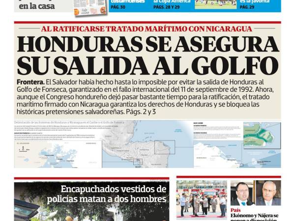 Honduras se asegura su salida al Golfo