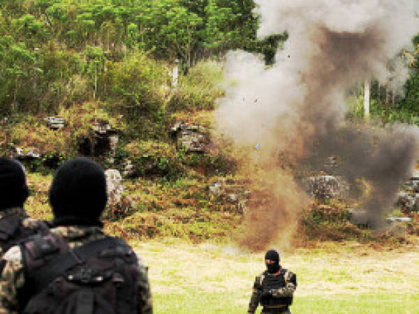 Enfrentamiento entre pandilleros al interior de la Penitenciaria Nacional Marco Aurelio Soto, al norte de Tegucigalpa.