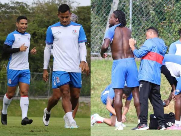 Olimpia se prepara para enfrentar a Motagua en la final del Apertura 2024 de Liga Nacional. Así entrenó este martes el equipo merengue.