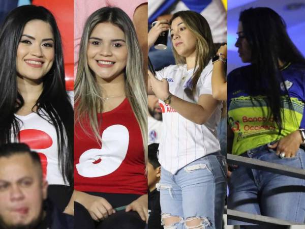 El estadio Nacional de Tegucigalpa se llenó de bellas chicas para la semifinal de vuelta entre el Olimpia y Olancho FC por el torneo Apertura.