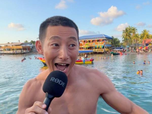 El youtuber que corre miles de kilómetros por la educación en Honduras, Shin Fujiyama, visitará las bellas playas de Roatán este diciembre.