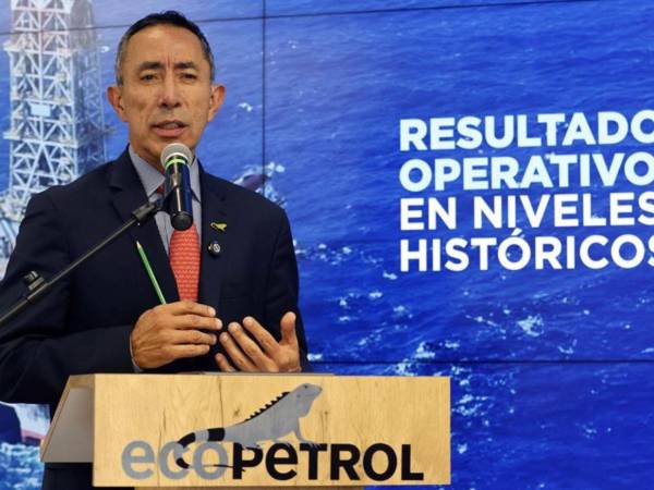 El pasado 13 de noviembre de Ricardo Roa, presidente de Ecopetrol, durante la presentación de resultados financieros y operativos del tercer trimestre del 2024, en Bogotá.