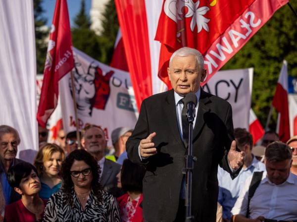 Jaroslaw Kaczynski, ex Primer Ministro de Polonia y hoy presidente del partido nacionalista Ley y Justicia.