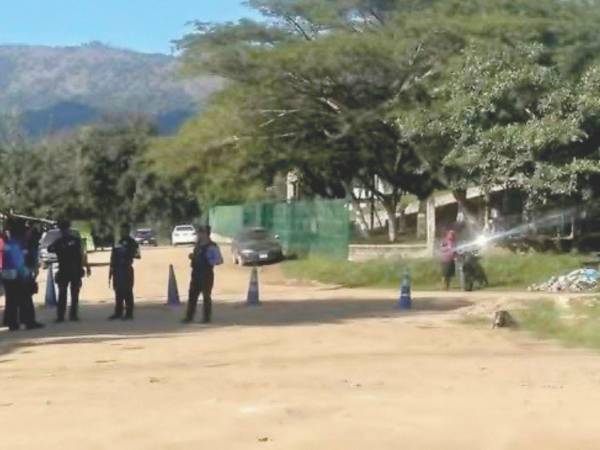 Elementos de la Policía Nacional realizan fuertes operativos en el departamento de Yoro.