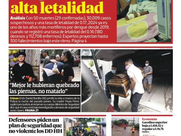 Dengue alcanza alta letalidad