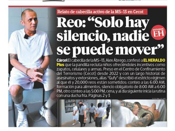 Reo: “Solo hay silencio, nadie se puede mover”