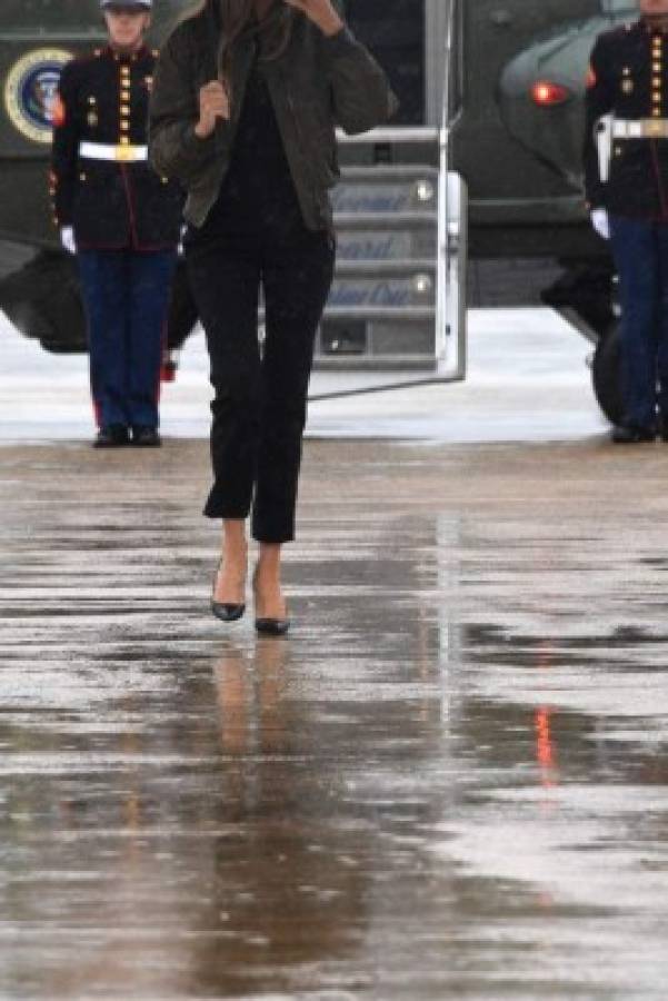 La inadecuada vestimenta de Melania Trump en su viaje a Texas