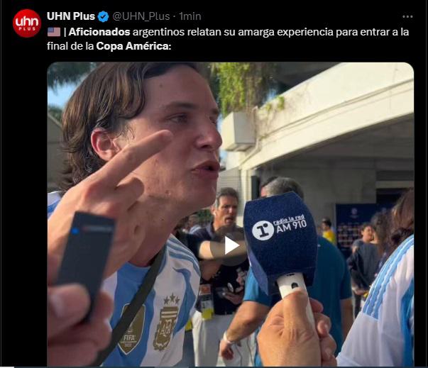 Lo que dicen medios tras disturbios fuera de estadio previo a final de Copa América