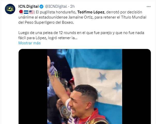 Teófimo López gana y esto dicen los medios tras derrotar a Ortiz