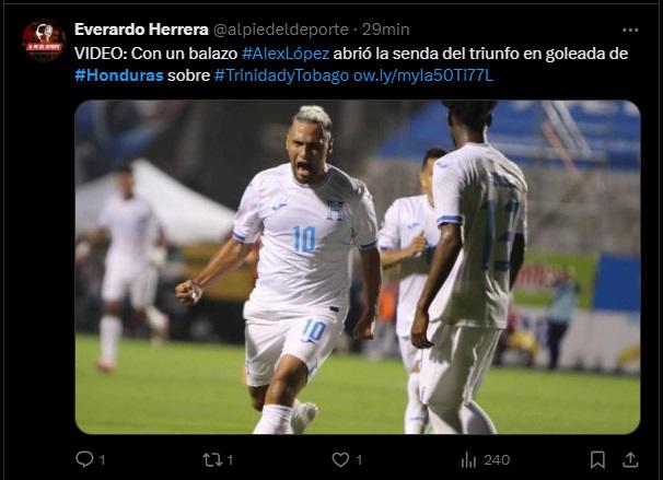 Honduras golea y esto dicen los periodistas tras triunfo sobre Trinidad y Tobago