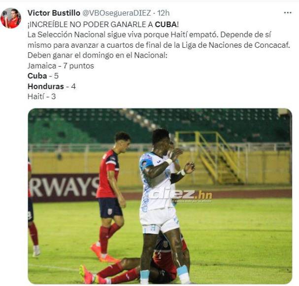 ”Penoso”, “conformistas”, “no estamos para competir”: prensa deportiva arremete contra Honduras tras empate ante Cuba