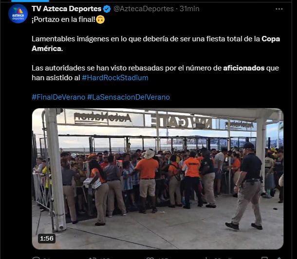 Lo que dicen medios tras disturbios fuera de estadio previo a final de Copa América