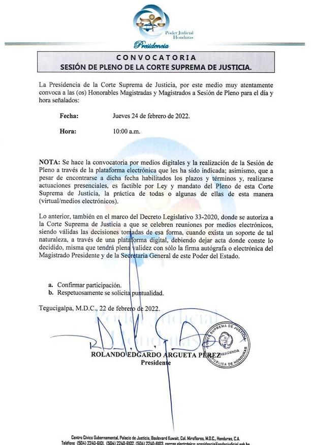 El jueves CSJ decidirá si dicta arresto domiciliario a expresidente Juan Orlando Hernández