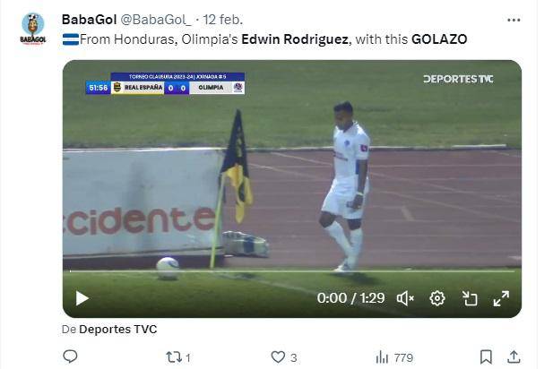 Gol olímpico de Edwin Rodríguez está dando de qué hablar en el mundo