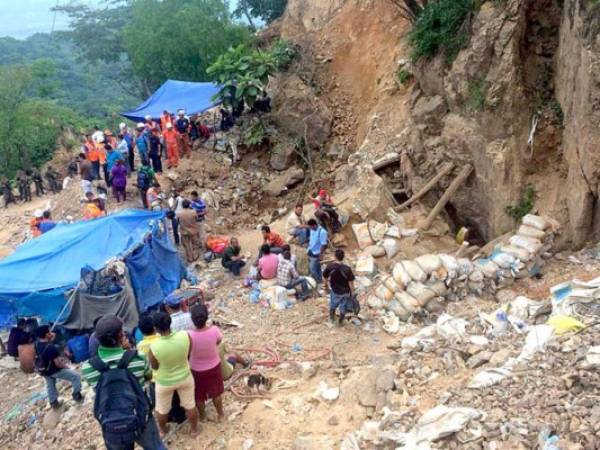 El año anterior ocho mineros perdieron la vida en la mina de San Juan Arriba, El Corpus, Choluteca.