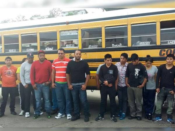 Diecisiete extranjeros, entre ellos un menor de edad, fueron detenidos en Copán.