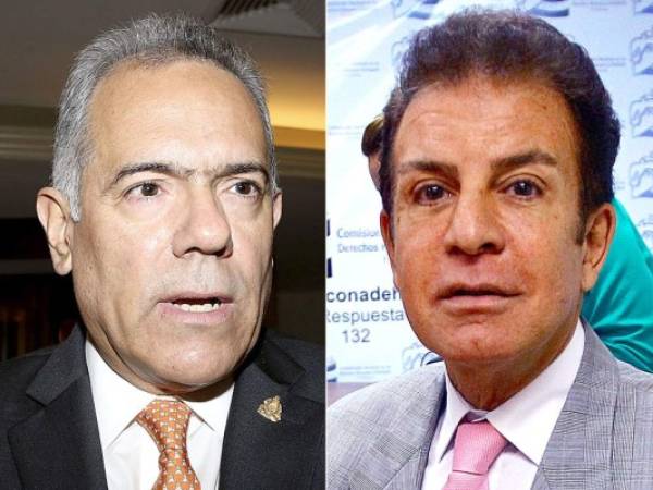 Óscar Álvarez, diputado al Congreso Nacional, y Salvador Nasralla, presidente del Partido Anticorrupción.