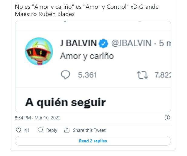 El rap de Rubén Blades deja imperdibles memes contra J Balvin